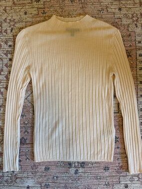 Banana Republic Ribbed Long Sleeve Mock Neck
